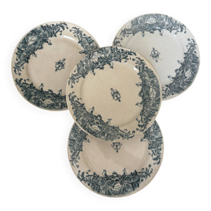 Assiette Terre de Fer - bleu