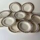 12 Longwy soup plates