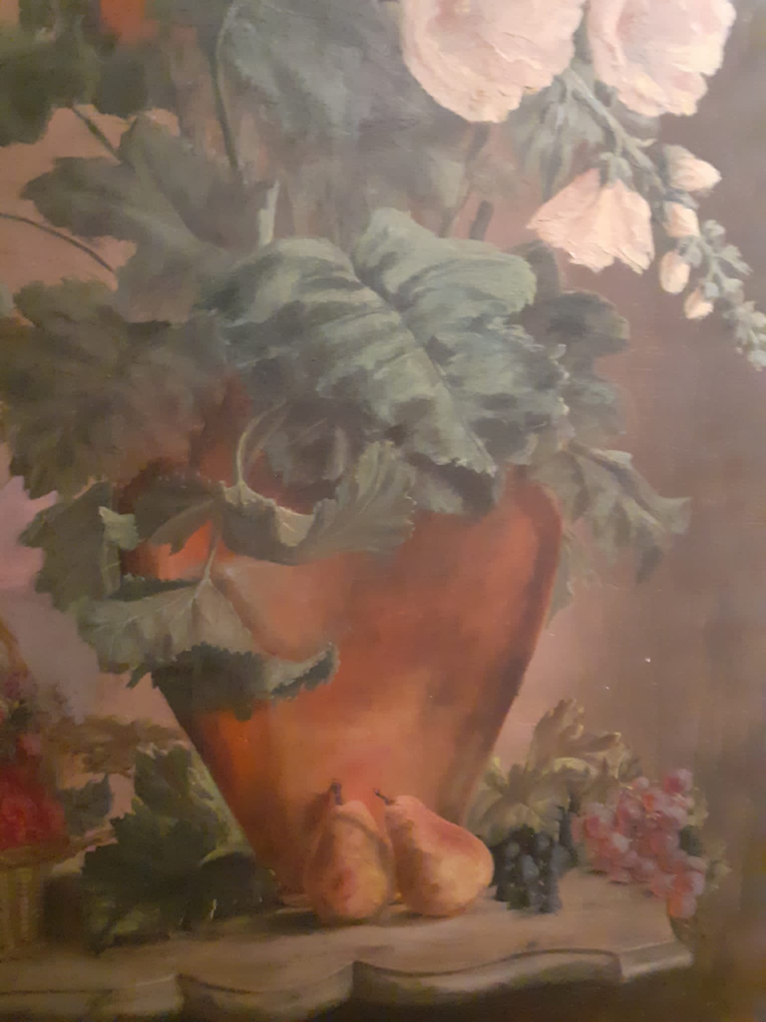 Oil on canvas painting signed