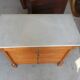 Empire dresser in cherry and white marble