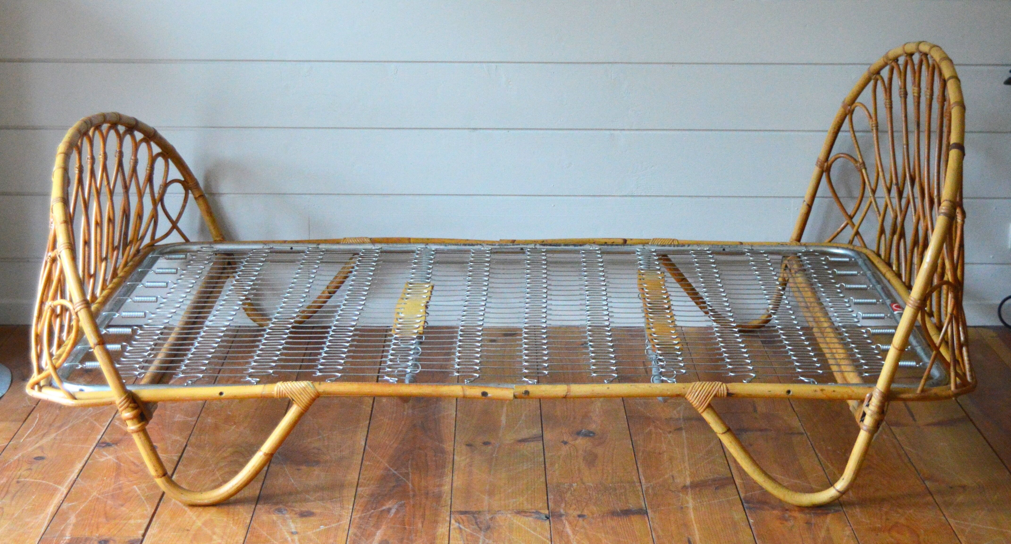 Rattan bed two people