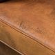 Vintage club chair in sheepskin leather with a characterful look