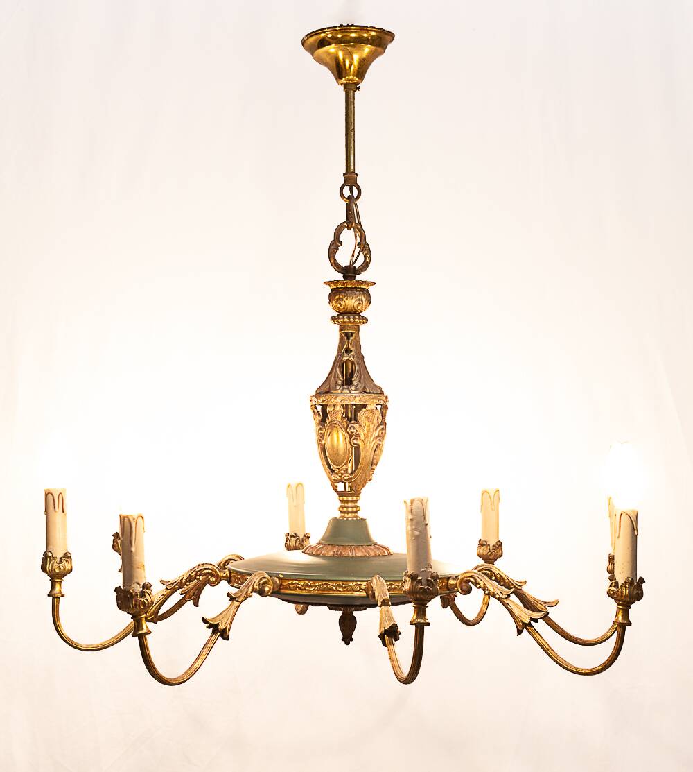 Large Napoleon chandelier with 8 lights