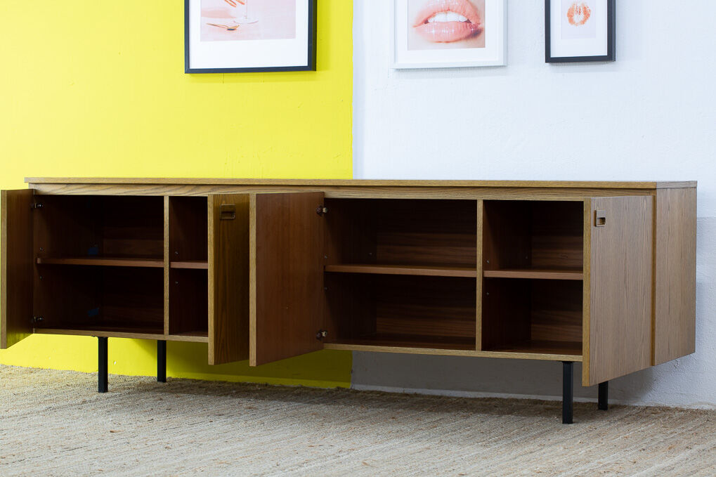 Vintage Scandinavian sideboard – 228 cm