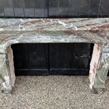 Campan marble fireplace large louis xiv style blend
