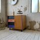 Meuble commode colorée années 60