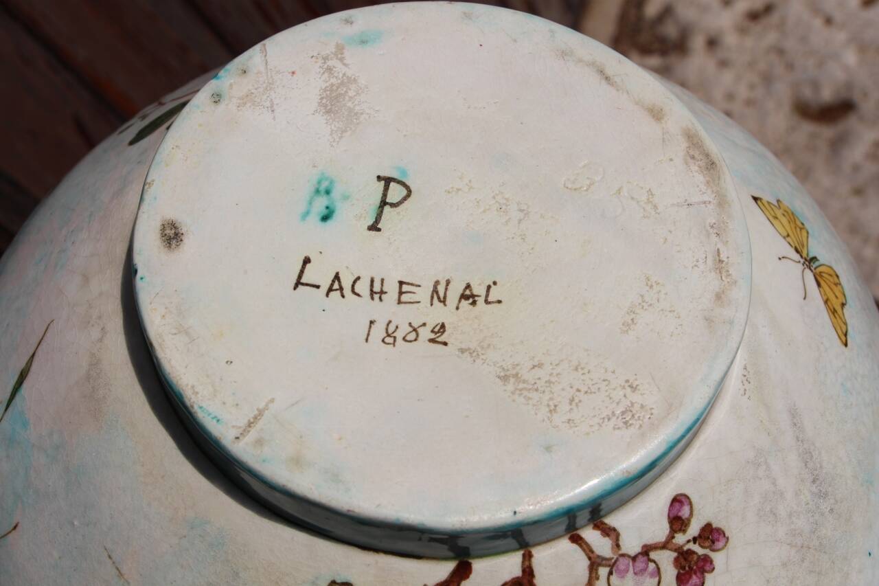 cache pot de Edmond Lachenal art nouveau
