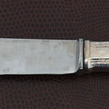 Silver metal cutlery set