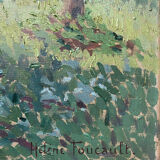 HST painting "Sunny Glade" Impressionism Hélène Foucault (1886-1959)