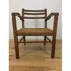 Rope and wood vintage armchair 50s