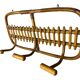 Portemanteau en Rotin des années 60 Italien