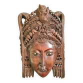 Waru wooden whale mask