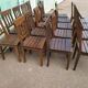 Ensemble lot de 20 chaises en bois de bistrot