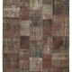 Hand-knotted oriental vintage 201 cm x 296 cm brown patchwork carpet