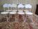 Set of 8 garden chairs in wrought iron