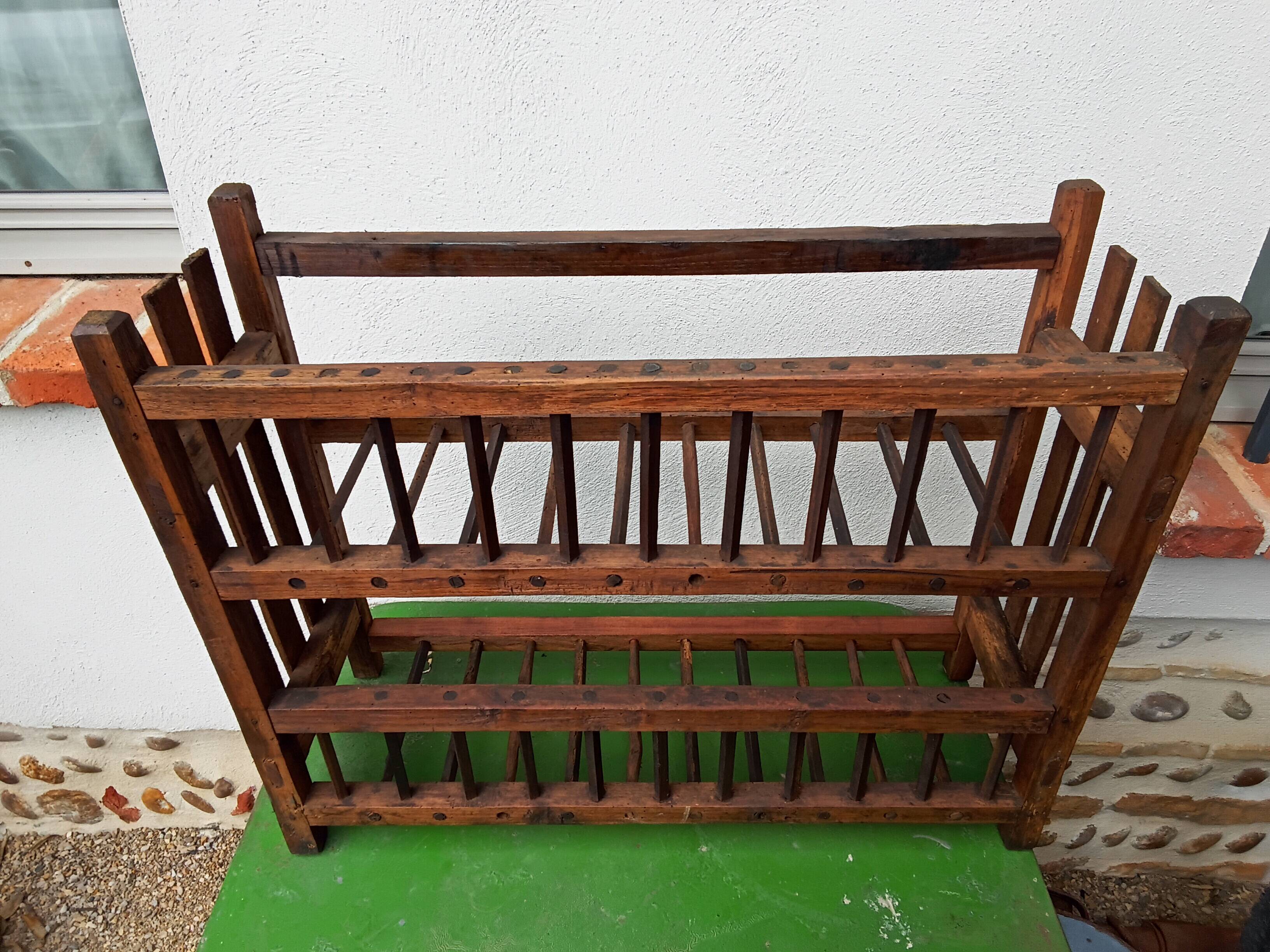 Wooden wall shelf