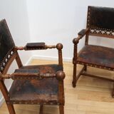 Paire de fauteuils style Henri II