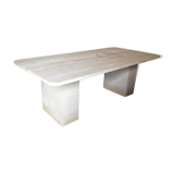 Travertine coffee table