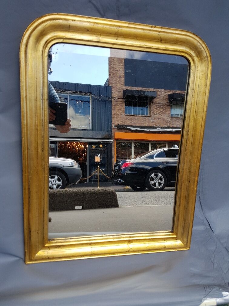 Miroir doré d'époque Louis-Philippe - 81x62cm