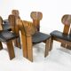 Ensemble de 6 chaises Africa par Afra & Tobia Scarpa pour Maxalto, 1970