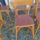 Set of  8 chairs bistro bar kitchen wood