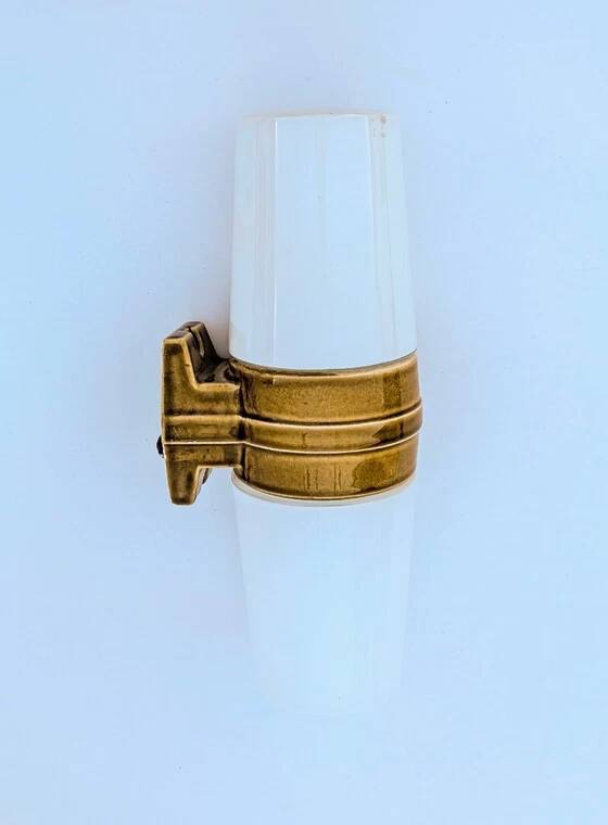 Sigvard Bernadotte Applique in ochre porcelain - Model 6065 - Ifö - 1960