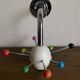 Sputnik coat rack, 1980s, Memphis colors