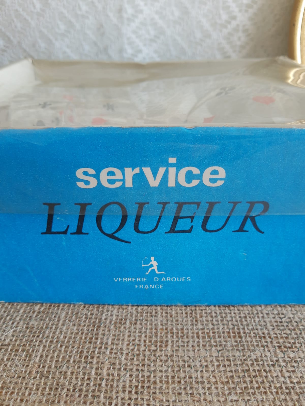 Service à liqueur jeu de cartes pique trèfle carreau et cœur - Vintage