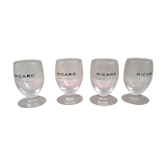 Series of four Ricard glasses