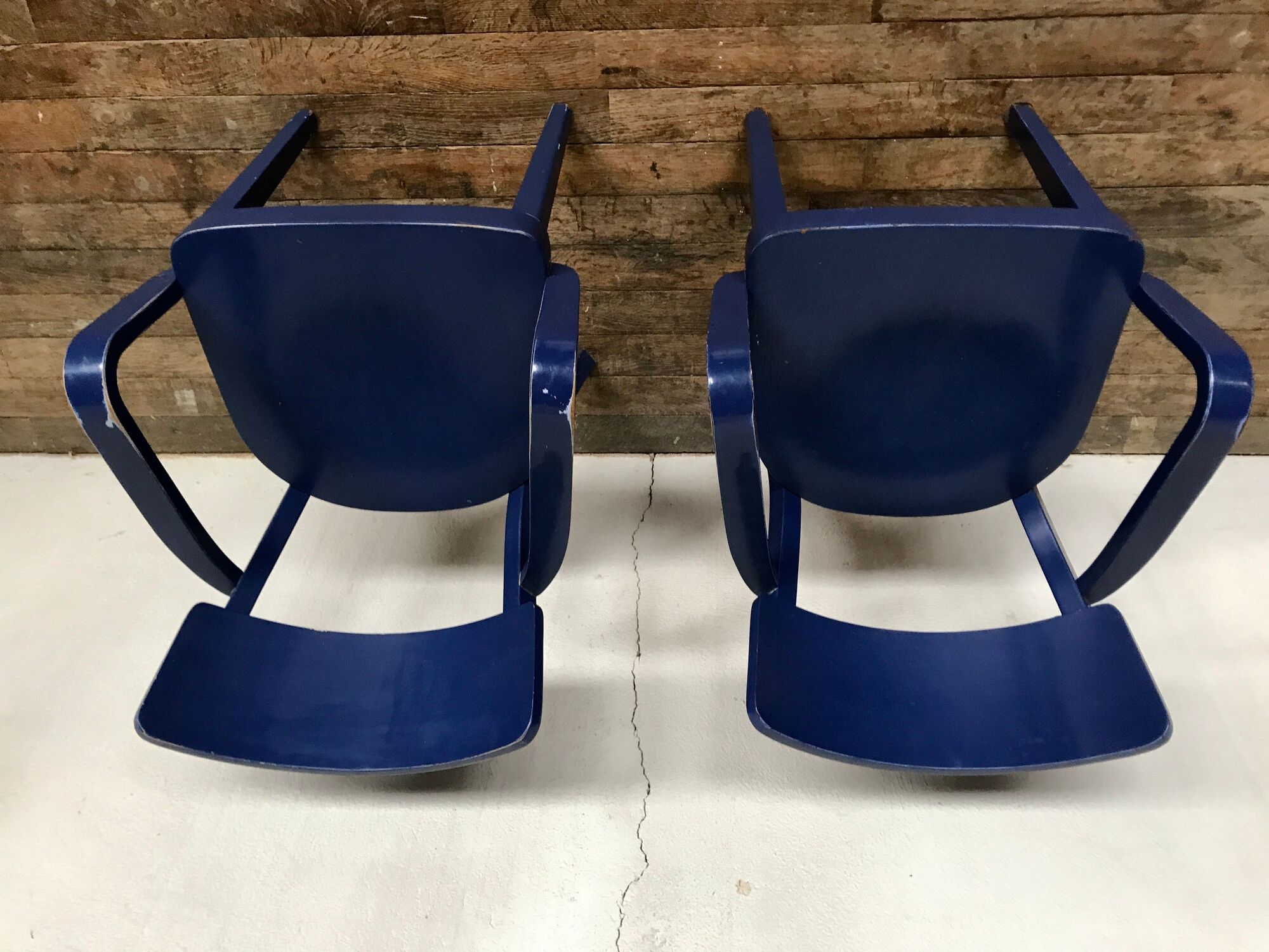 Paire de 2 fauteuils de bureau bout de table