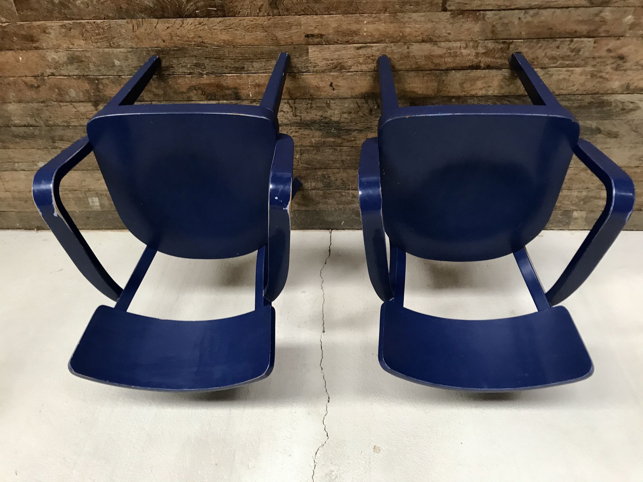 Paire de 2 fauteuils de bureau bout de table
