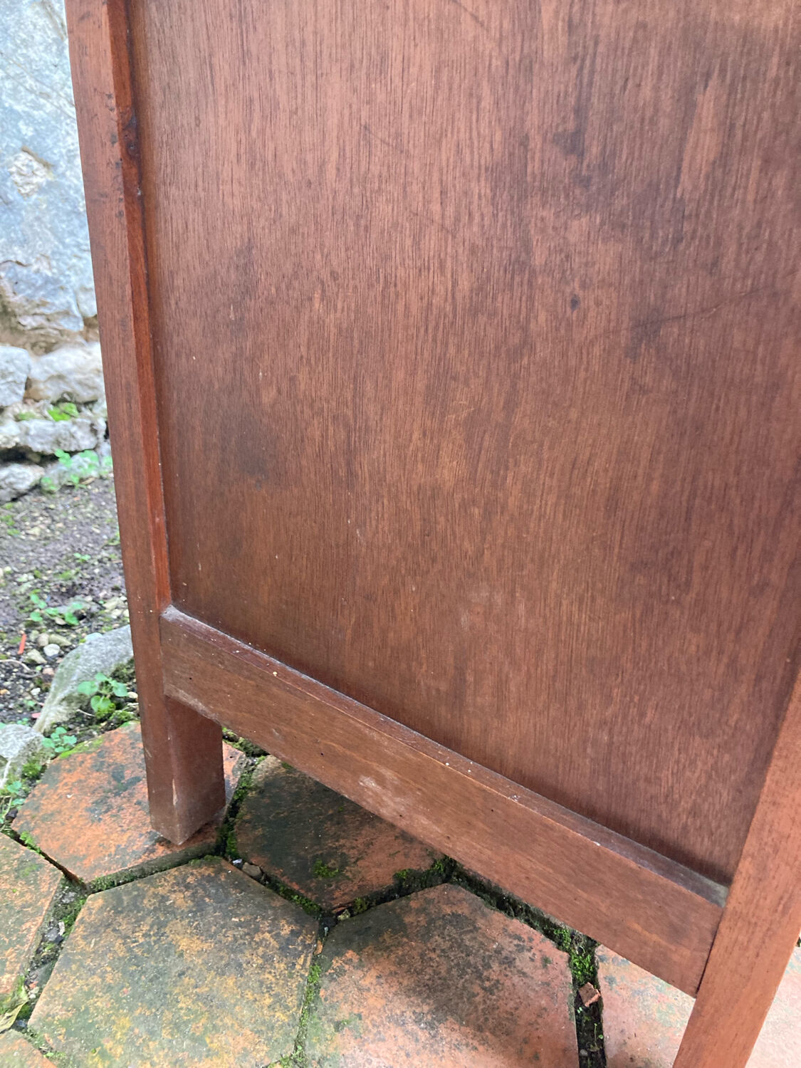 Vintage glass-fronted cabinet