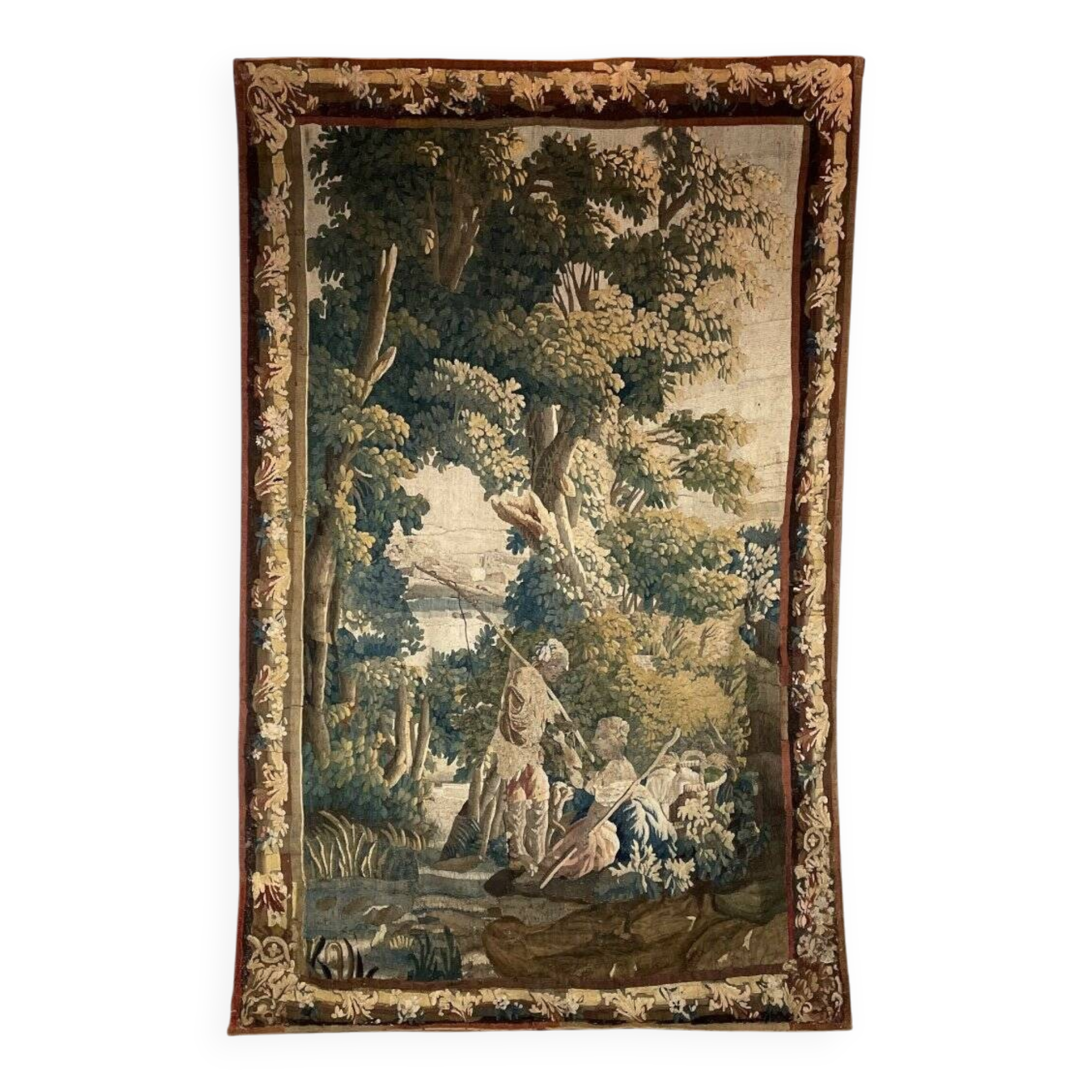 Wool and silk tapestry, Aubusson, 18th century