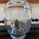 Vintage engraved crystal vase