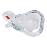 Empty crystal pear pocket ashtray