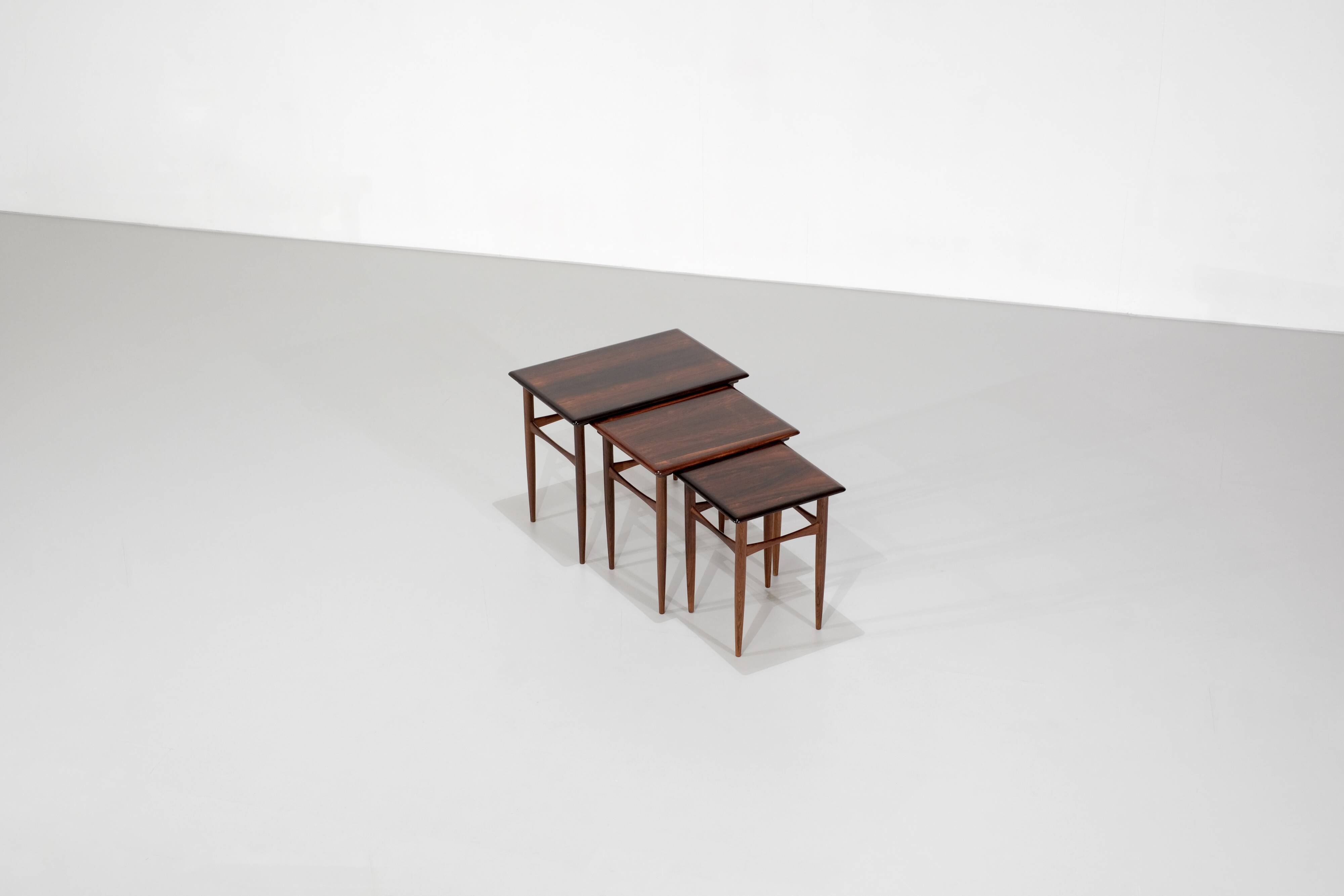 Side tables by Kai Kristiansen for Skovmand & Andersen Denmark 1960