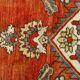 Tapis persan à motif oriental rouge et gris