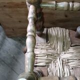 Pair of straw stools