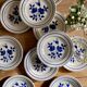 Set of 10 vintage dessert plates Moulin des Loups