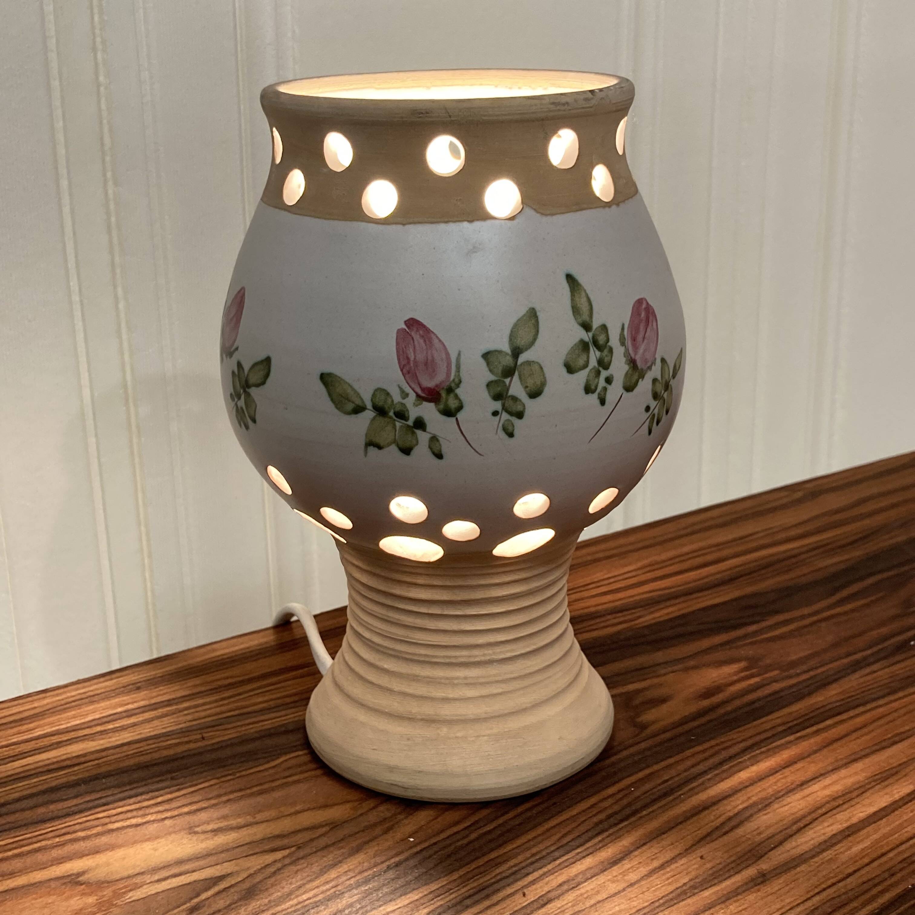 TERRACOTTA LAMP "SCANDINAVIAN DESIGN 1960."