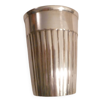 Timbale cup in silver met. designer fluted model