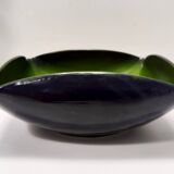 Black and Green Ceramic Vide Poche by Giovanni Poggi for San Giorgio