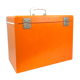1970 - Orange binder suitcase with hanging folder archive