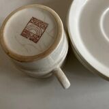 Set 3 cups Creations Prisunic design 1970 Faience de Gien