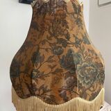 Lampshade Flowered pagoda with fringes