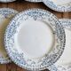 Assiettes plates K&G Lunéville, Colombes