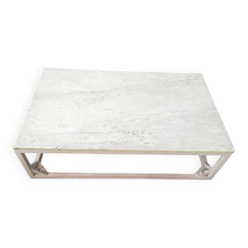 Table basse plateau marbre