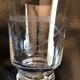 7 verres a eau gravés art déco  hauteur 9,5cm