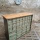 Commode industrielle vert olive