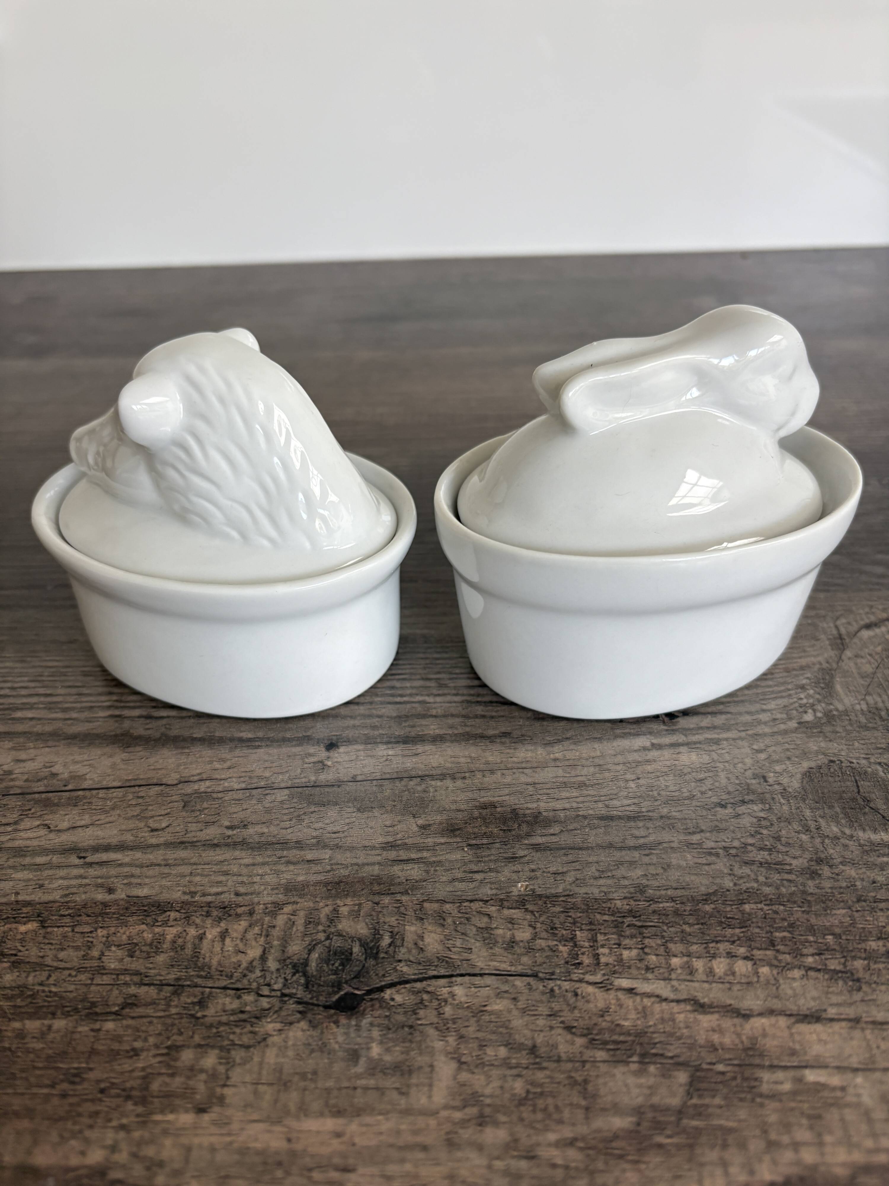 2 Porcelain Terrines - Wild Boar and Rabbit